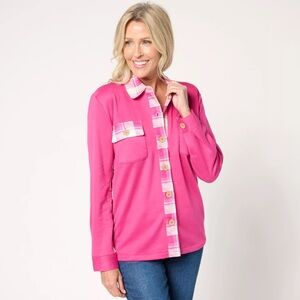 Muk Lucks French Terry Contrast Shacket